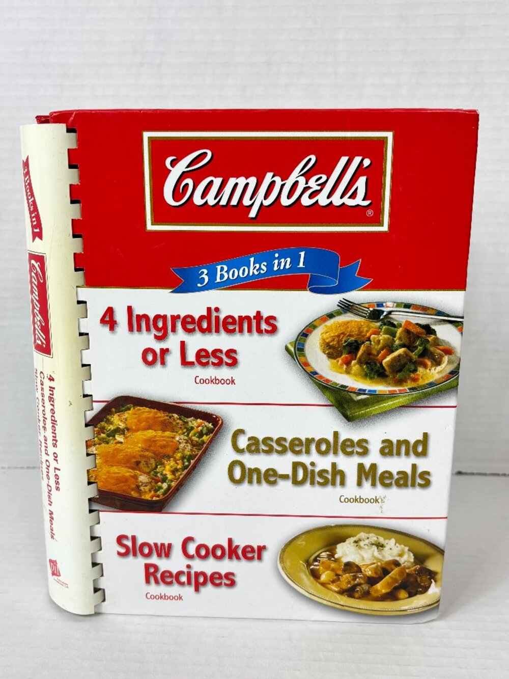 Campbell's 3 Books in 1 Cookbook Slow Cooker Casseroles Easy Recipes